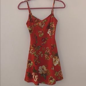Ambiance Apparel Orange Floral Dress